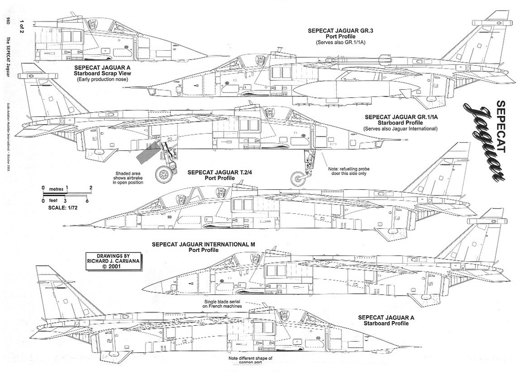 Чертежи sepecat jaguar