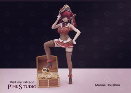 Hololive – Marine Houshou – 3D Print Model