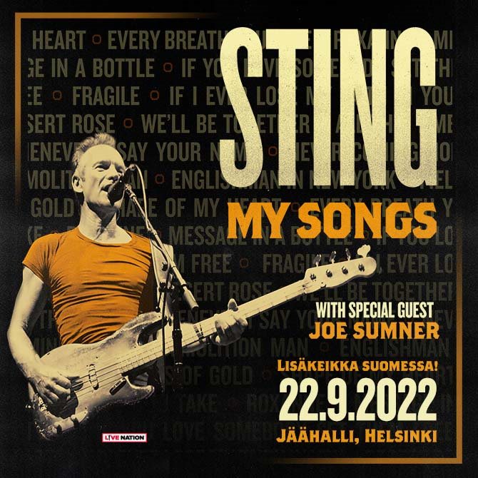 Sting • 2022 09 22 @ Helsingin Jäähalli, Helsinki, FIN (2022) [Bootleg] .flac  48.0 kHz 24 bits