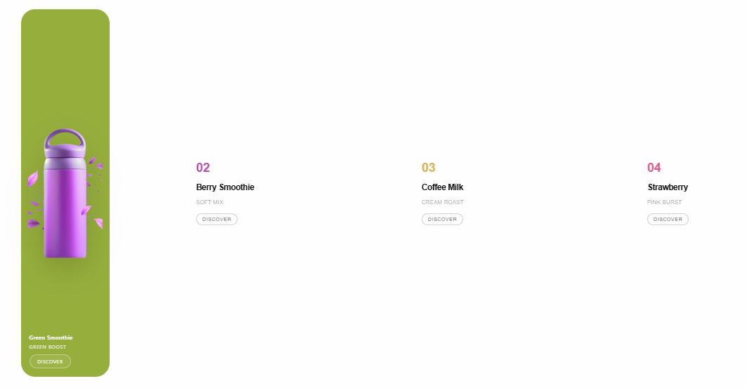 Juicy Drink Interactive Showcase Template