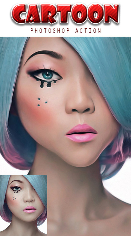 Cartoon Photoshop Action Cartoon Photoshop Action