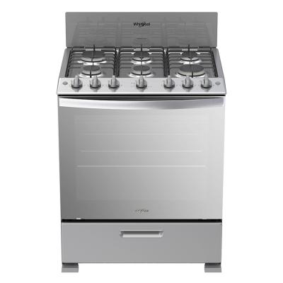 Estufa Whirlpool de 30 pulgadas en acero inoxidable con puerta panorámica