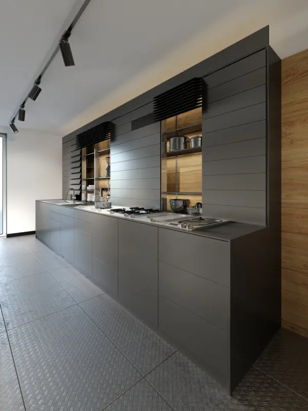 Custom cabinet materials selection