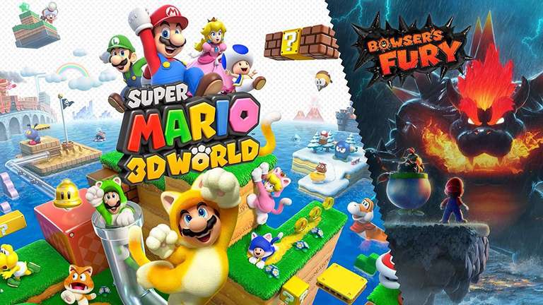 Amazon USA: Super Mario 3D World + Bowser's Fury - Nintendo Switch [código digital] 
