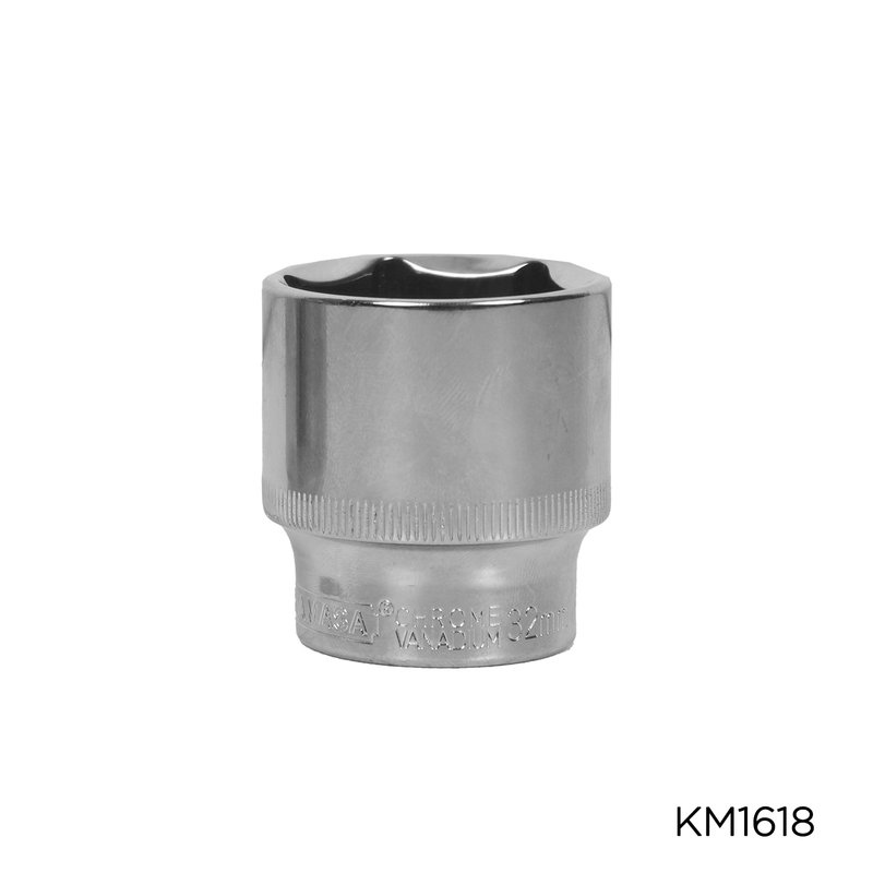 DADO CROMADO 1/2" 32MM CRV KAMASA
