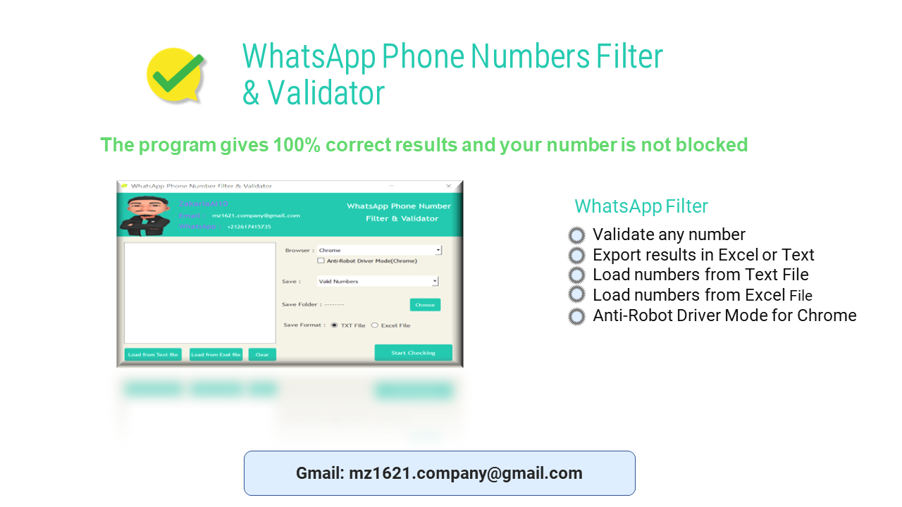 WhatsApp Phone Numbers Filter & Validator - 3