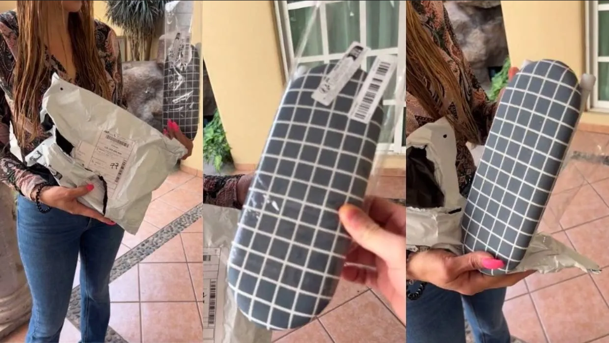 ¡No te fíes de las fotos! Compran tabla de planchar en Temu y reciben una sorpresa