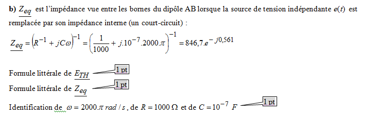 Exercices électricité