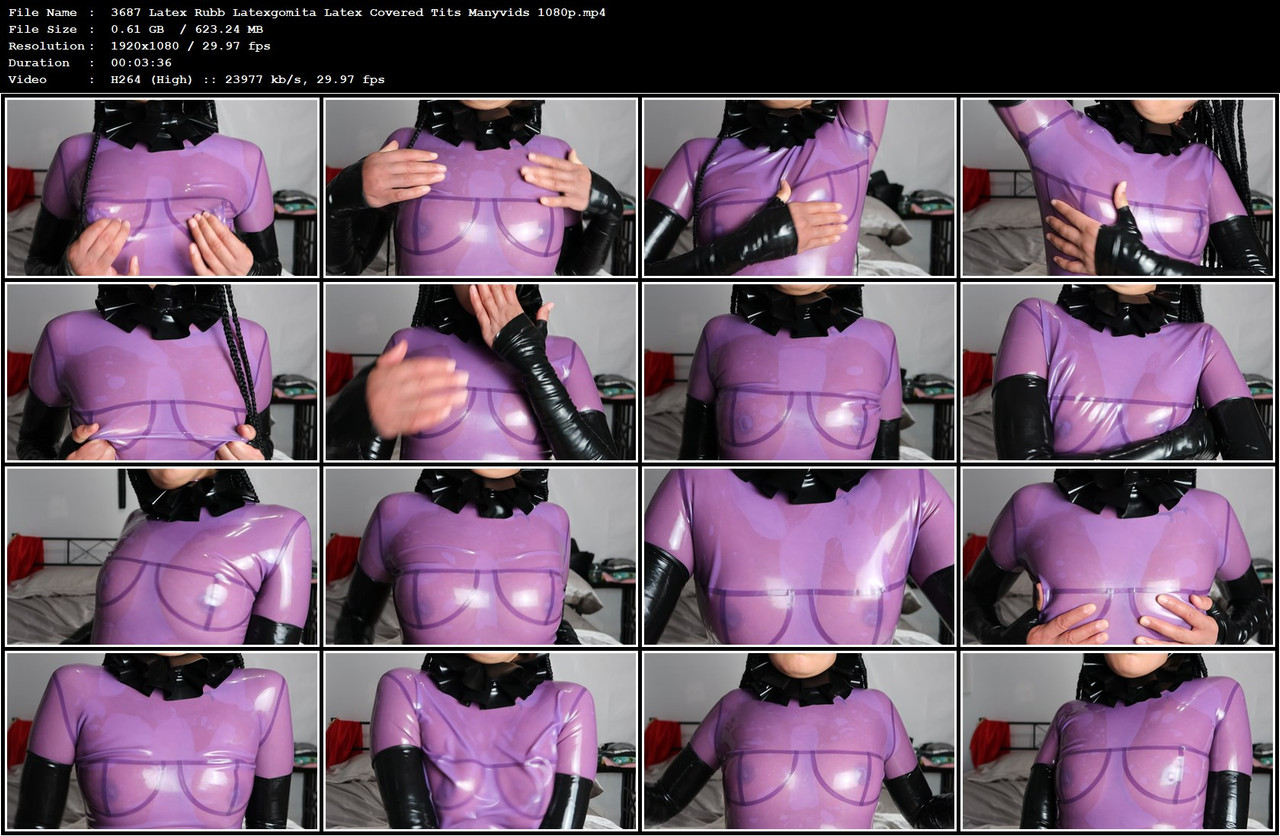 3687 Latex Rubb Latexgomita Latex Covered Tits Manyvids 1080p mp4