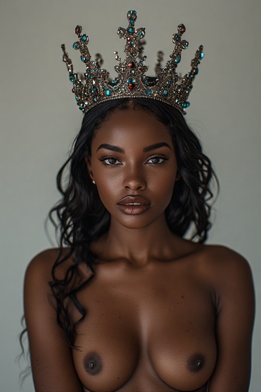 Naked-ebony-Queen-crown-sharp-(29)