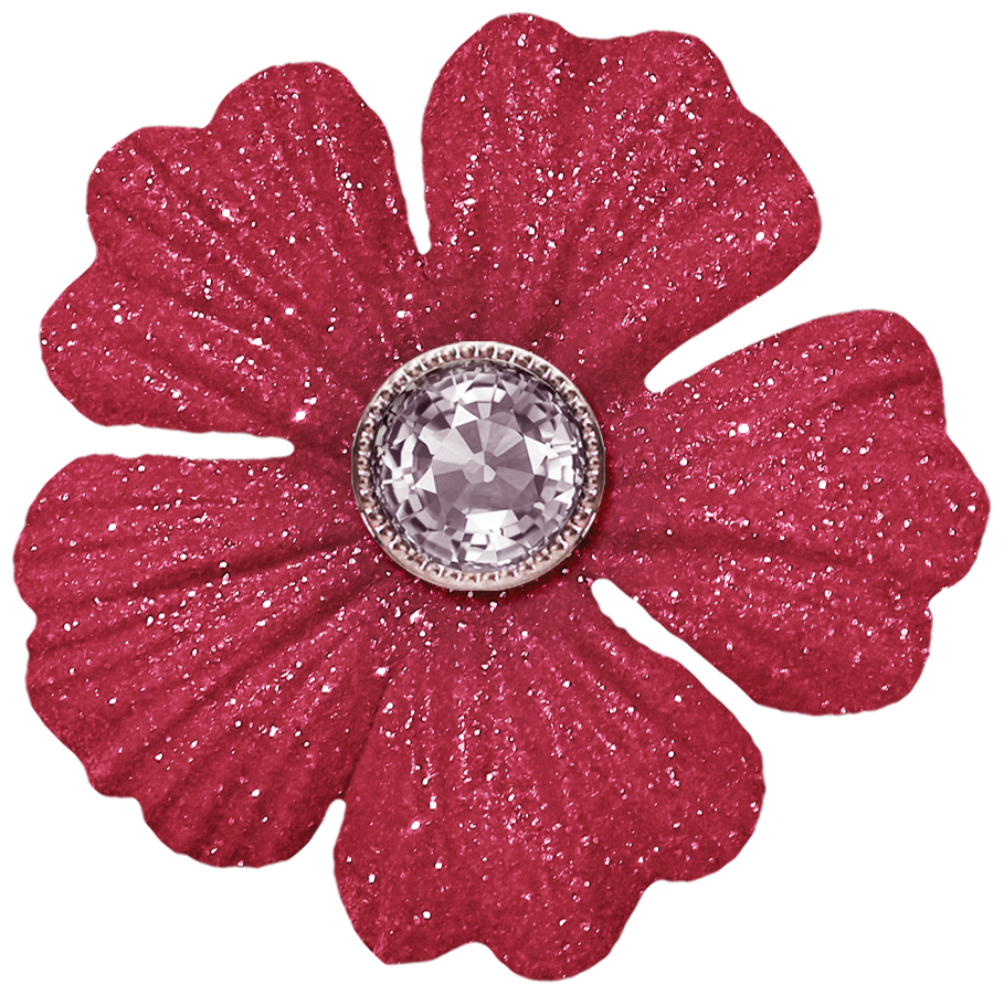 Sheila Reid Feb1Blogtrain Be Mine redglitterheartflower