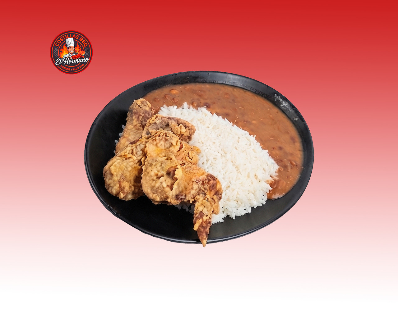 Arroz, Menestra Y Pollo Broaster