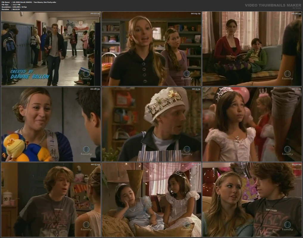 Life With Derek S04E01 - Two Kisses, One Party.mkv
