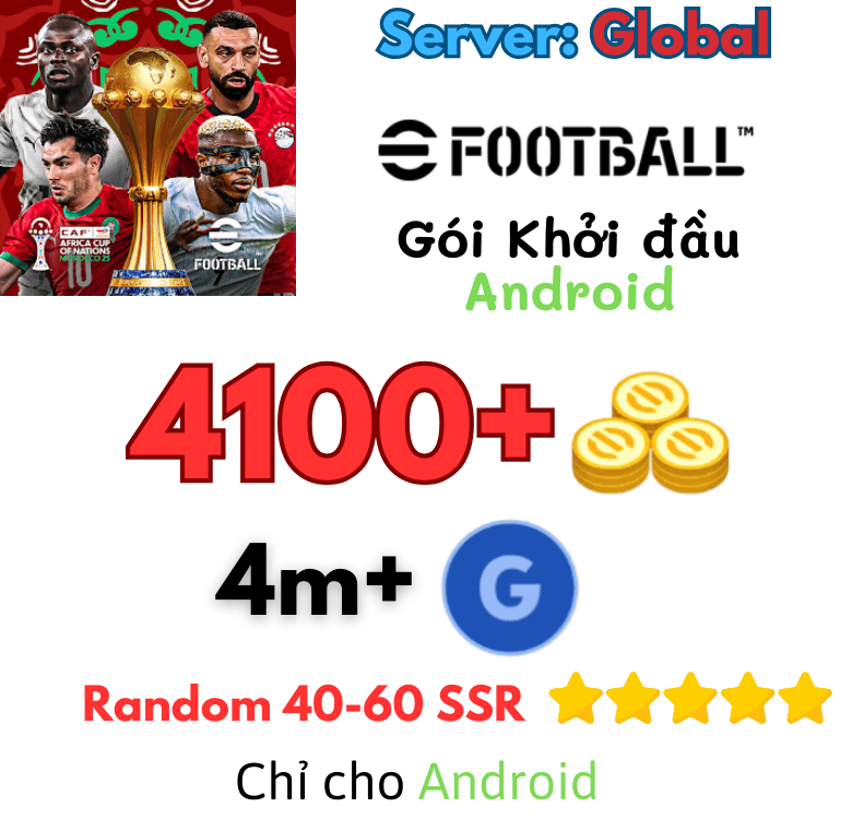 [Global] Android - Efootball Pes Mobile reroll Gói 2