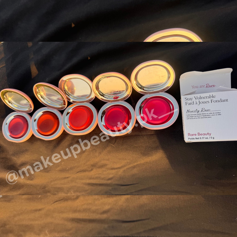 Rare Beauty Stay Vulnerable Melting Blush 5 g each.