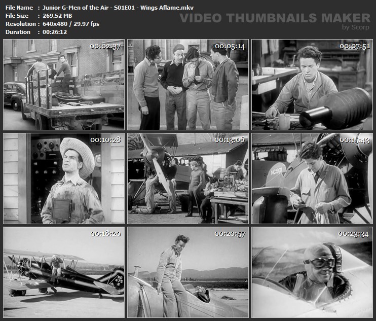 Junior G-Men of the Air - S01E01 - Wings Aflame.mkv