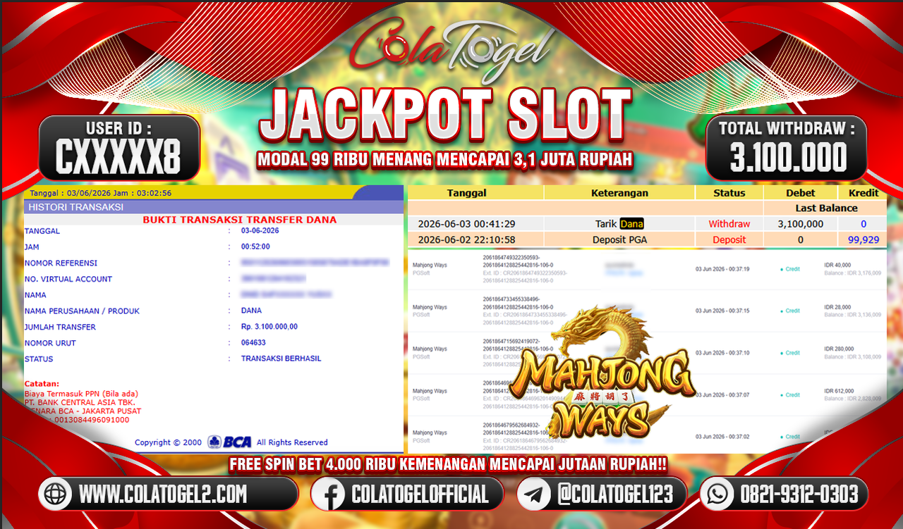 JACKPOT SLOT GACOR!!