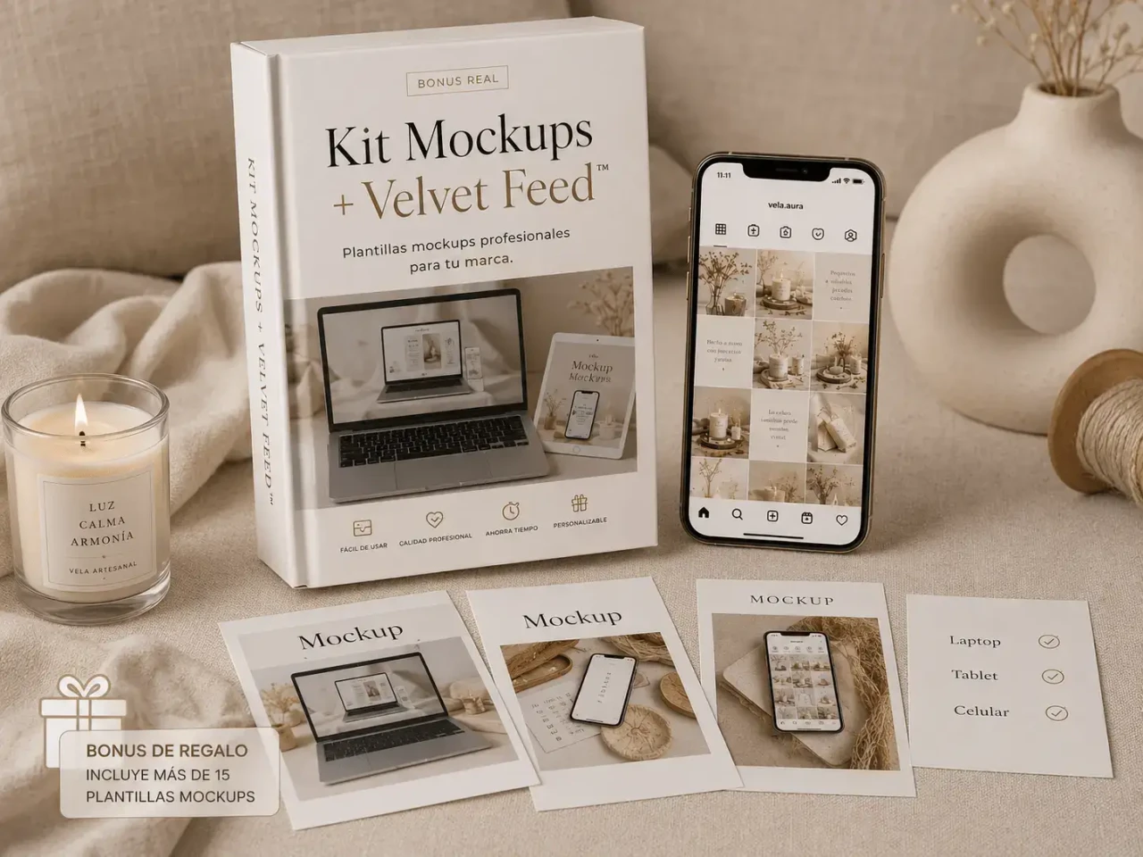 Kit Mockups + Velvet Feed