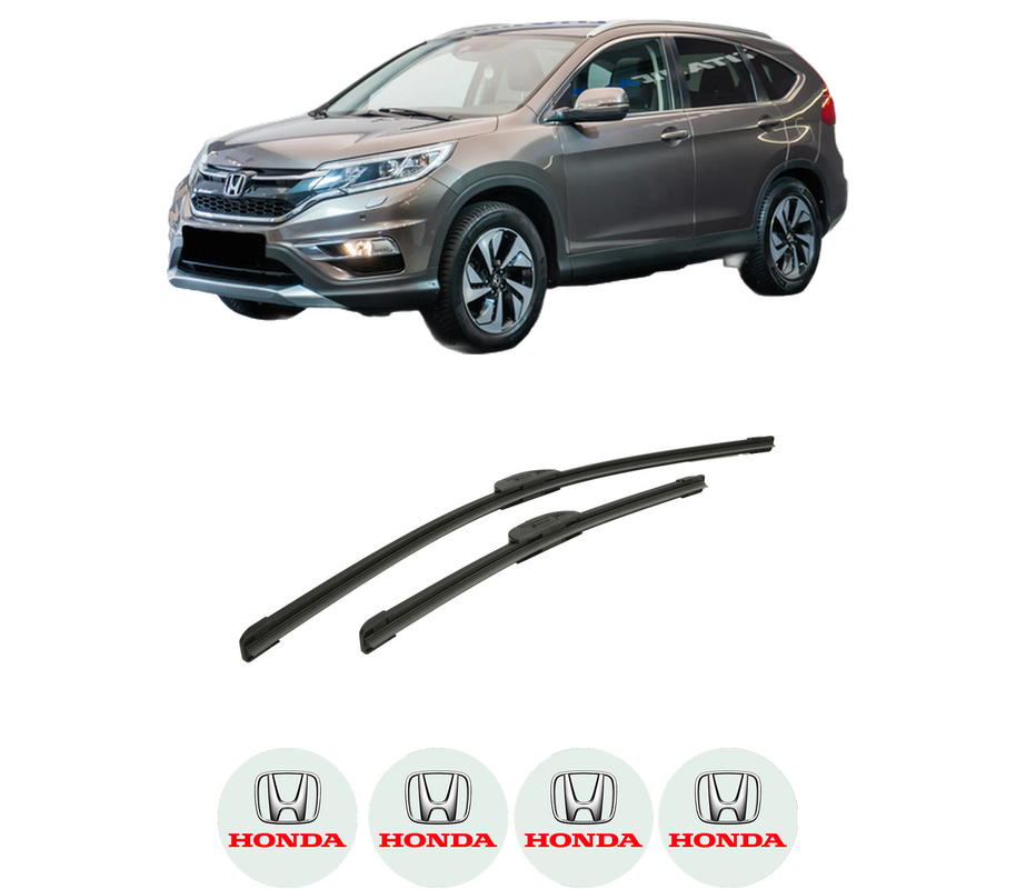 Set stergatoare auto HONDA CR-V V (RW_, RT_) din 2016-2023, pentru parbriz auto, 2 bucati, Bosch Aerotwin Retrofit, din cauciuc siliconat rezistent, 4 Stickere Auto HONDA