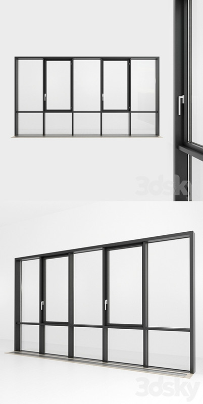 Panoramic glazing. Stained glass. 81