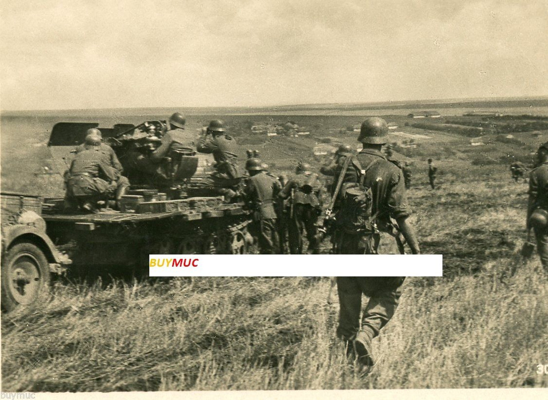 KRIM RUSSLAND 1942 GESCHÜTZ FLAK AUF KETTEN LAFE