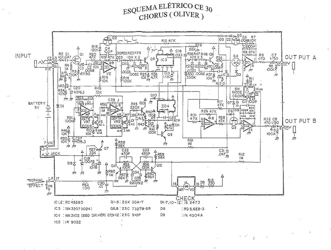 ESQUEMA ELÉTRICO CE30 OLIVER_CHORUS ed