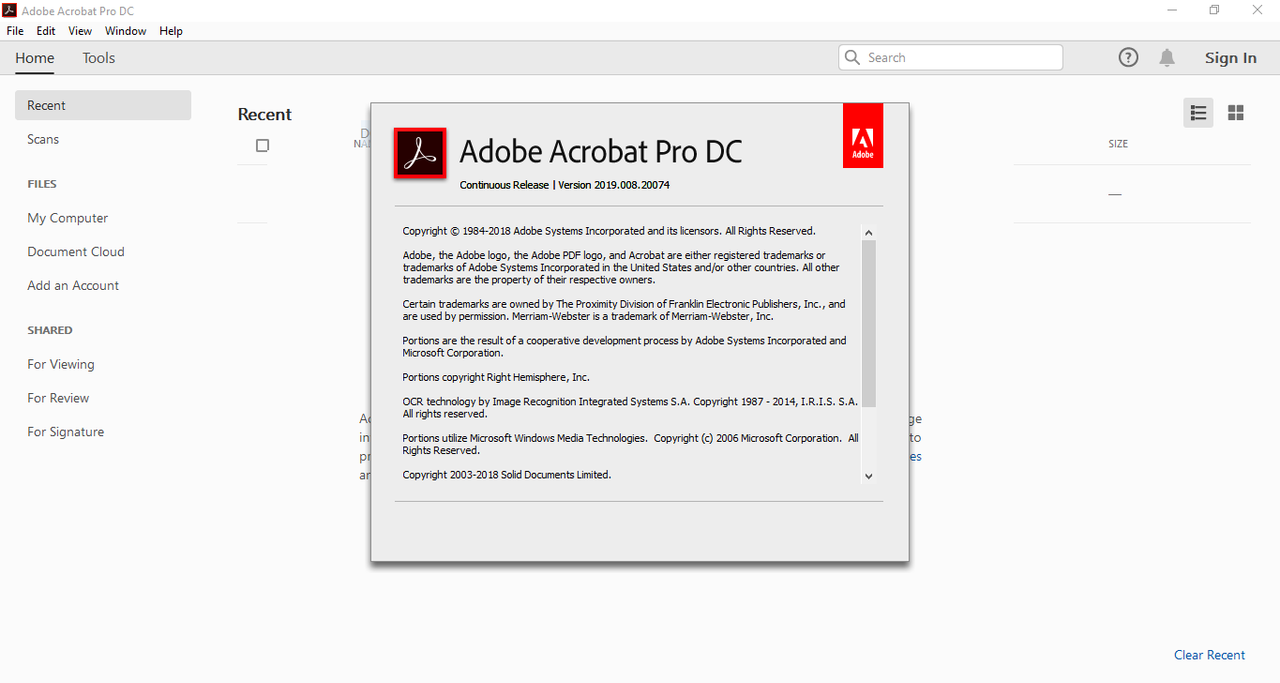 Adobe Acrobat Pro DC 2019.008.20080 + UPDATED v2 Crack (FIXED)
