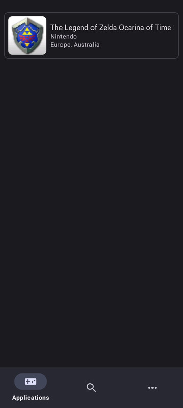 Sélection de jeu