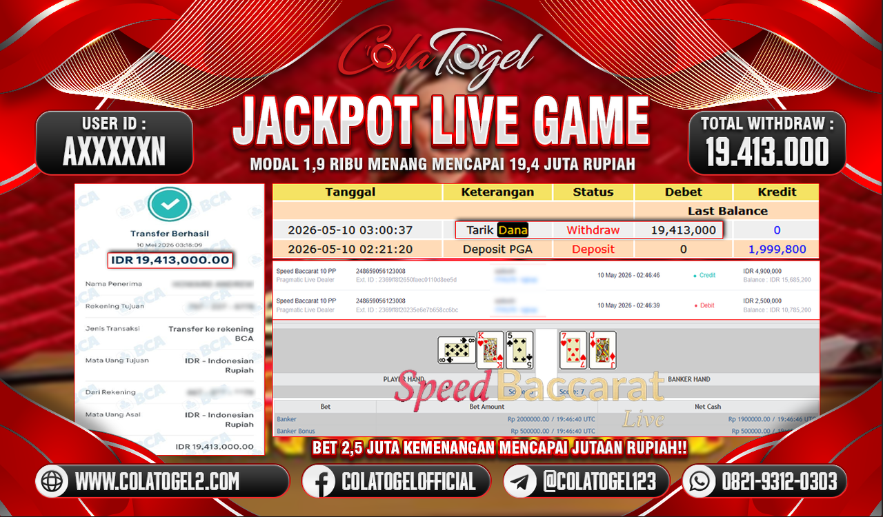 JACKPOT LIVE GAME!!