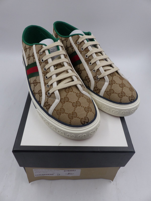 GUCCI GG TENNIS 1977 TENNIS SNEAKER MENS SIZE 11 EUR 46.5 606111 HVK20 9766