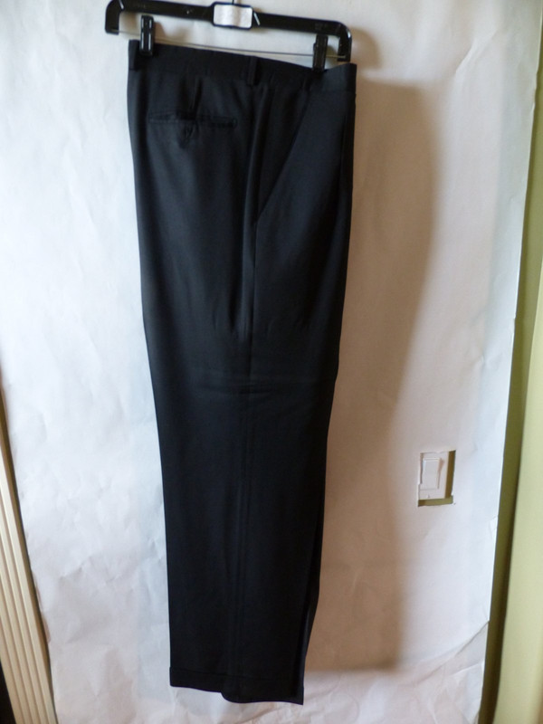 GINO SARTORE MENS BLACK SLACKS 8 164 US MENS 48 ITALIAN 58 DROP 5