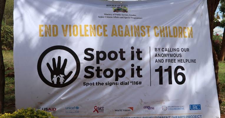 Child protection awareness campaign poster
