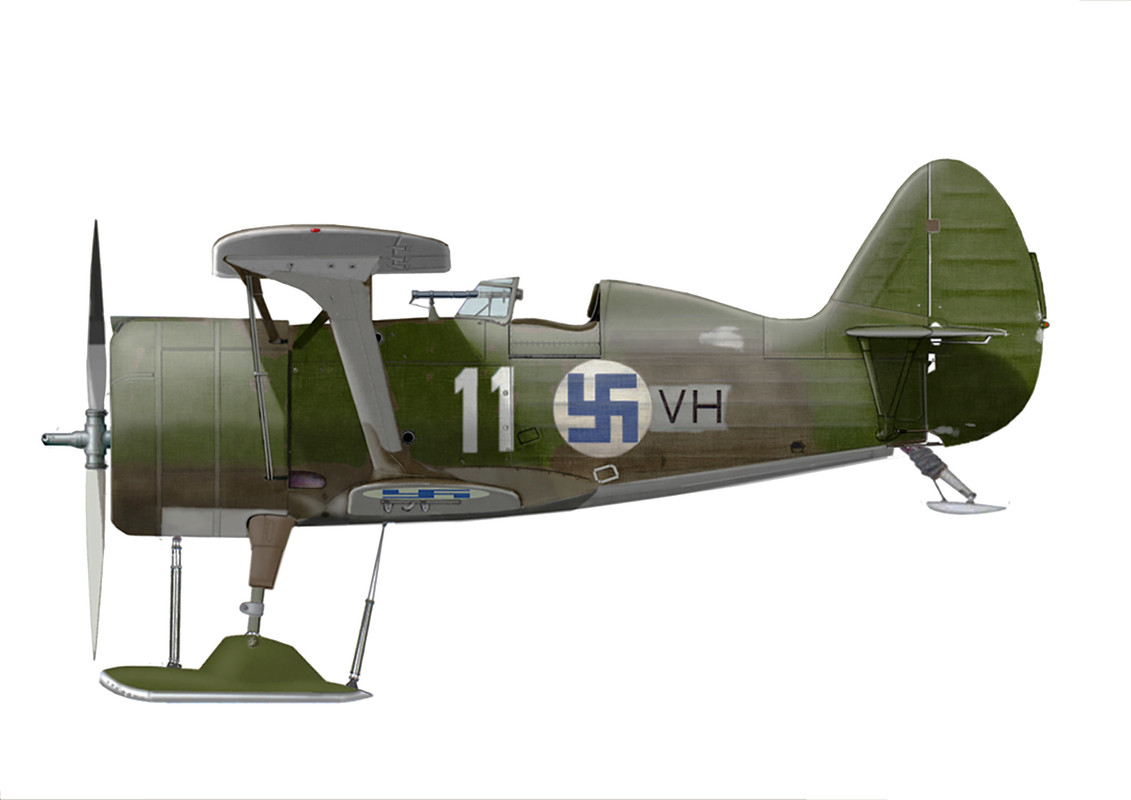 Ilmavoimat-Polikarpov-I-153-FAF-as-VH101-White-11-25th-Jun-1941-0A