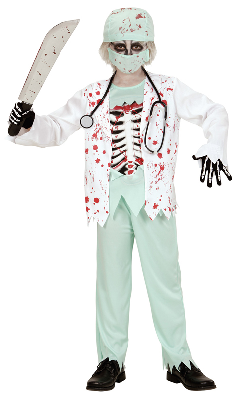 Costume dottore zombie 5-13 anni