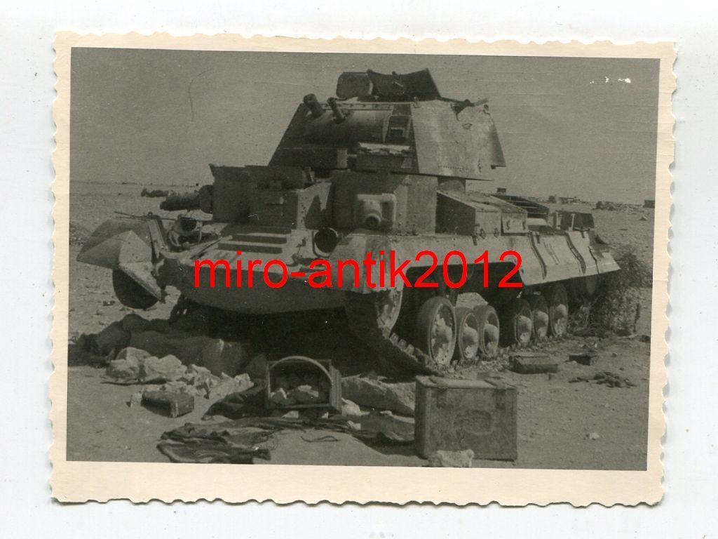 Foto, Wehrmacht, zerstörter Panzer, Cruiser Tank
