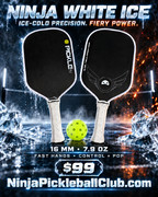 Ninja White Ice Pickleball Paddle