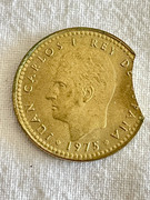 Colección completa de monedas SEGMENTADAS de 1 peseta año 1975. FA253-AF2-8-A1-A-47-FA-96-A2-8-B5-FF4-E182-A1