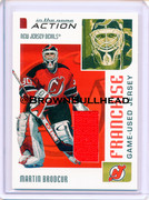 2003-04 ITG Action Jerseys #M-258 [Martin Brodeur] [New Jersey Devils] [Franchise] [~100] [swatch=re