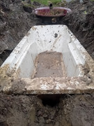 on a sorti puis renterré les 2 bassins avec une meilleure pente