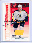 2003-04-ITG-Action-Jerseys-M-008-Nick-Boynton-Boston-Bruins-Ruby-500-swatch-white-yellow