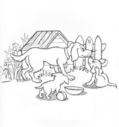 sobaka-i-dva-shchienka