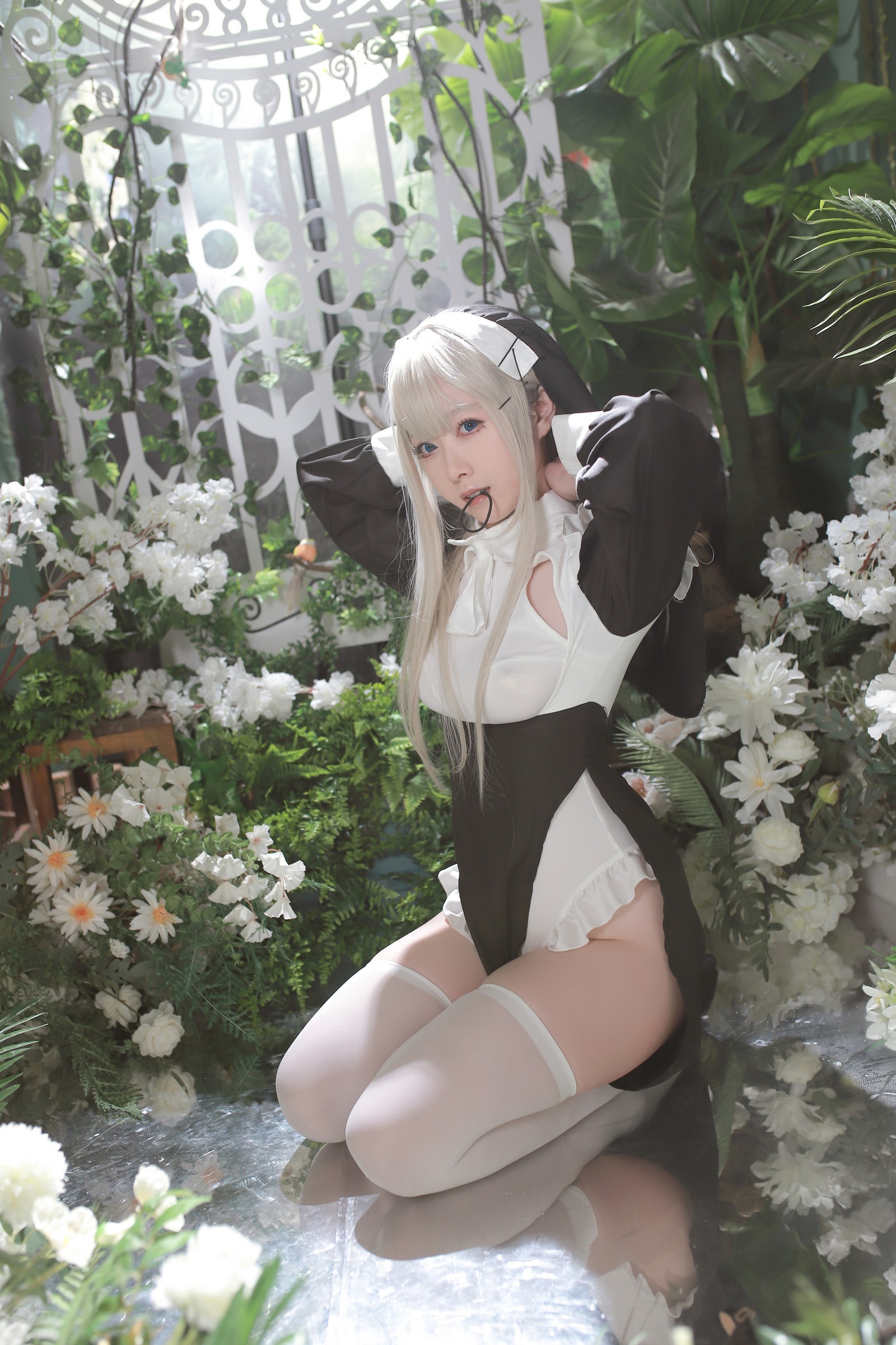 朝霧愛 – 修女 主题高清写真集（56P-717.5M）暗黑氛围作品插图