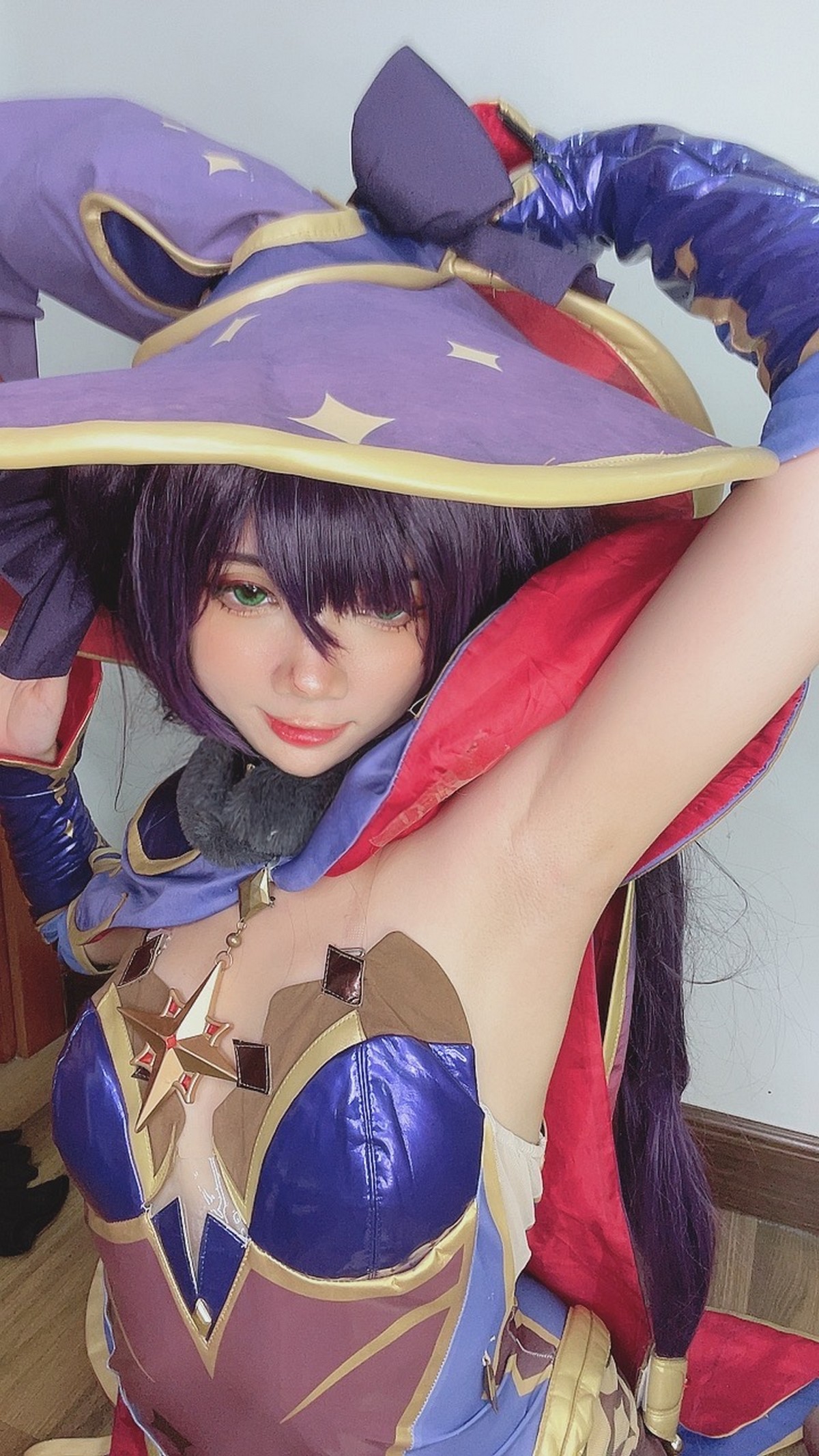 PoppaChan Mona Cosplay (Genshin Impact) HD Set – 53 Photos 20MB插图1