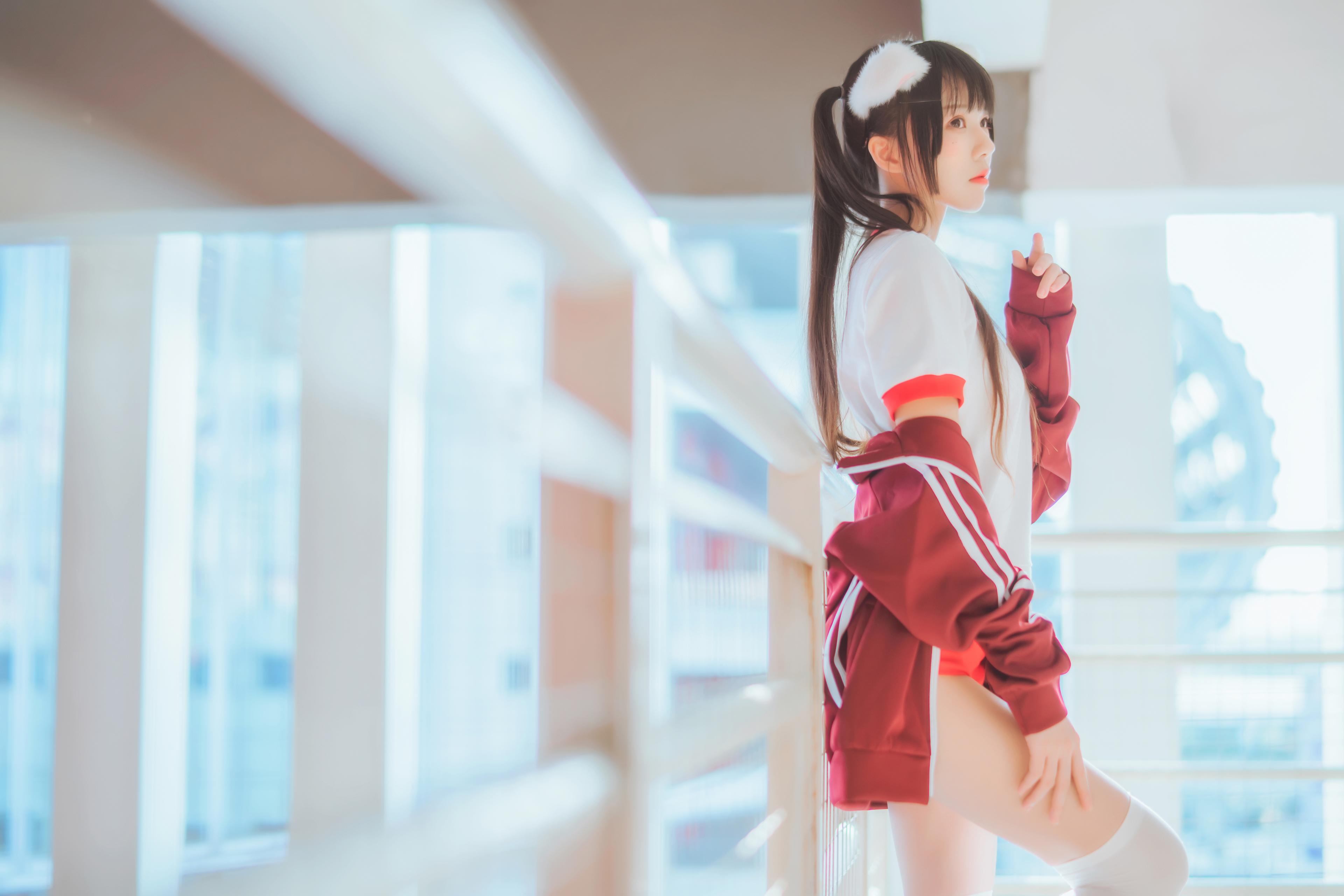 桜桃喵 NO.061 桜桃未熟2 红色体操服 15