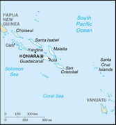 1 Dólar - Islas Salomón, 1998 Solomon-Islands-CIA-WFB-Map