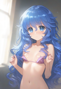 1girl, yoshino (date a live), {{{kobayashi ritz}}}, {{reoen}}, [[liduke]], blue  s-820491909