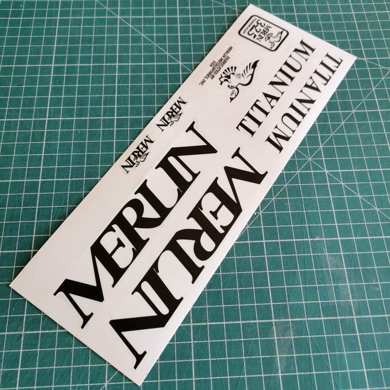 Kit déco 8 stickers MERLIN TITANIUM