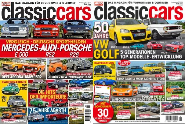Auto Zeitung Classic Cars Magazin Februar Hefte No 01 + 02 2024