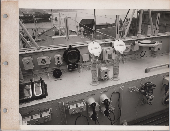 SAS Haerlem P3126 bridge looking foward 24th Nov 1958