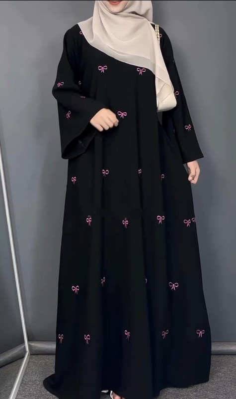 ওয়ান পার্ট বোরকা কালো কালার হিজাব